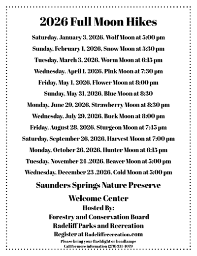 2026 Full Moon Hikes