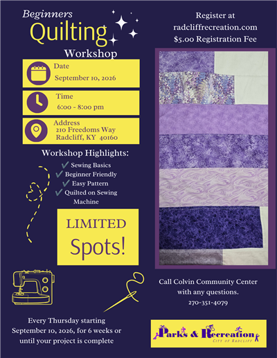 Beginner Quilt Project